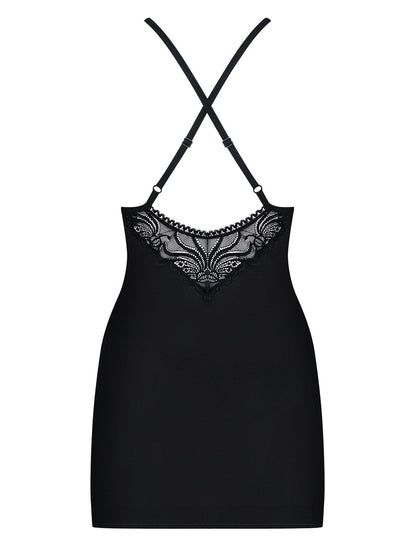 2-Komplet czarna koszulka sex stringi 828-che-1 l/xl-2