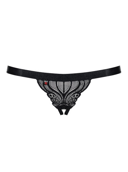 3-Stringi z wyciętym otwartym krokiem obsessive s/m-3