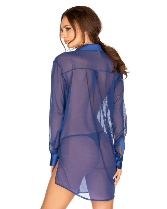 2-Bielizna-Stellya babydoll niebieska XL/XXL-2