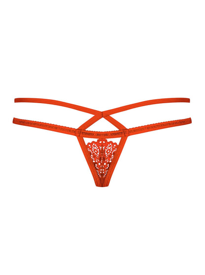 4-Czerwone koronkowe stringi erotyka obsessive s/m-4