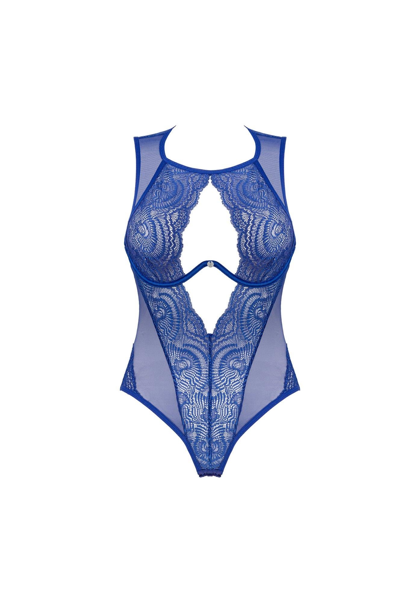 5-Bielizna-Giselia body niebieskie  M/L-5