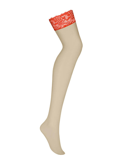 3-Podniecające czerwone sex pończochy obsessive l/xl-3