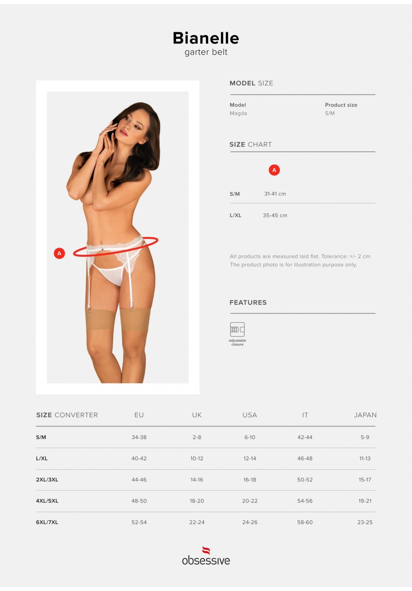 7-Bielizna-Bianelle pas do pończoch biały L/XL-7