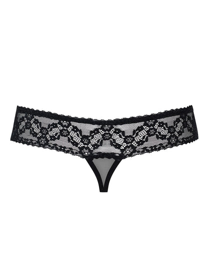 4-Stringi z rozciętym otwartym krokiem obsessive s/m-4