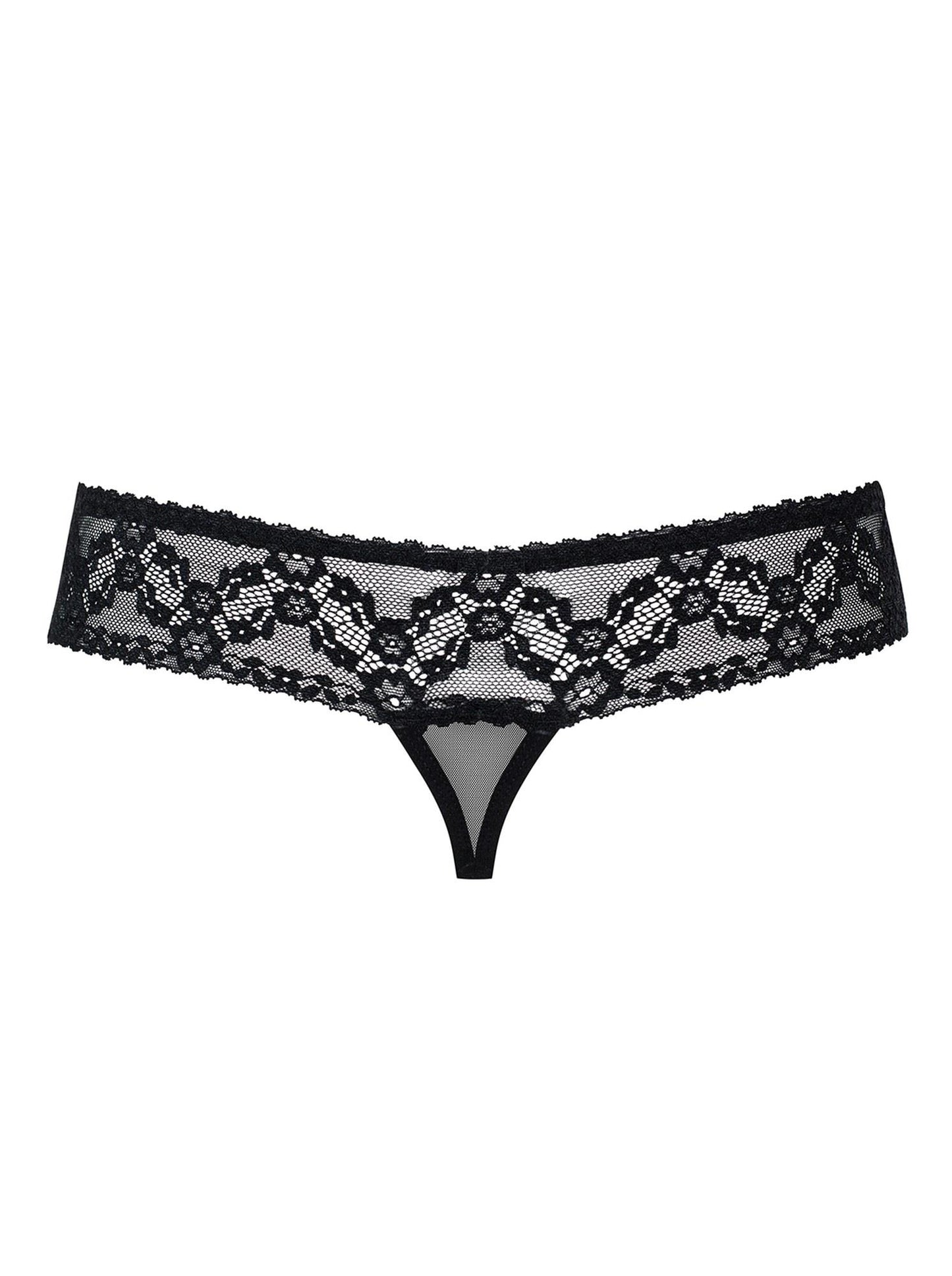 4-Stringi z rozciętym otwartym krokiem obsessive l/xl-4
