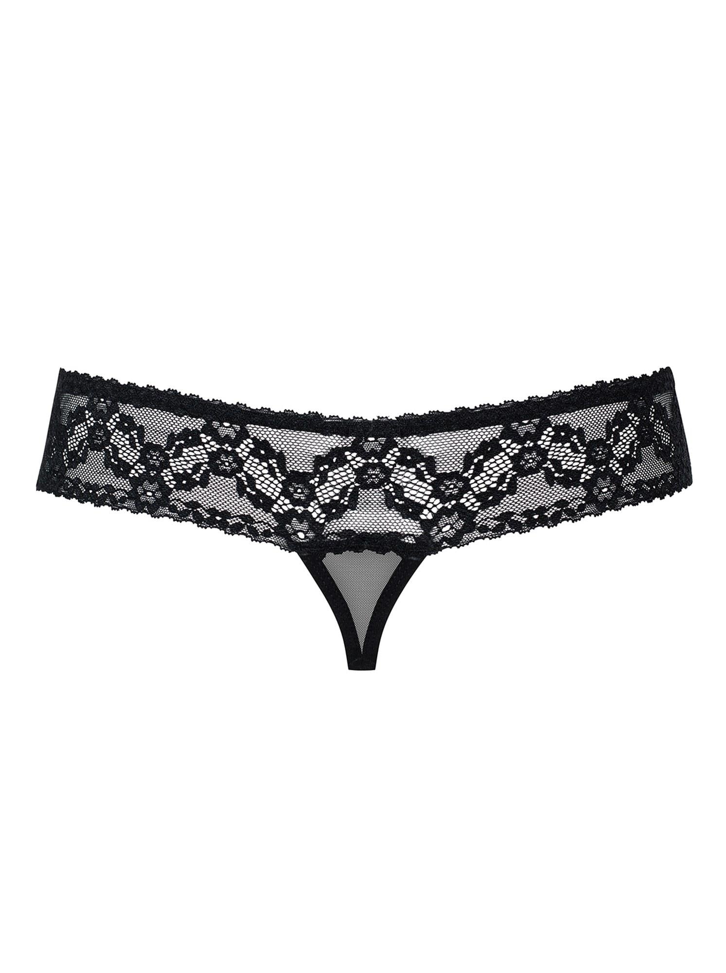 4-Stringi z rozciętym otwartym krokiem obsessive l/xl-4
