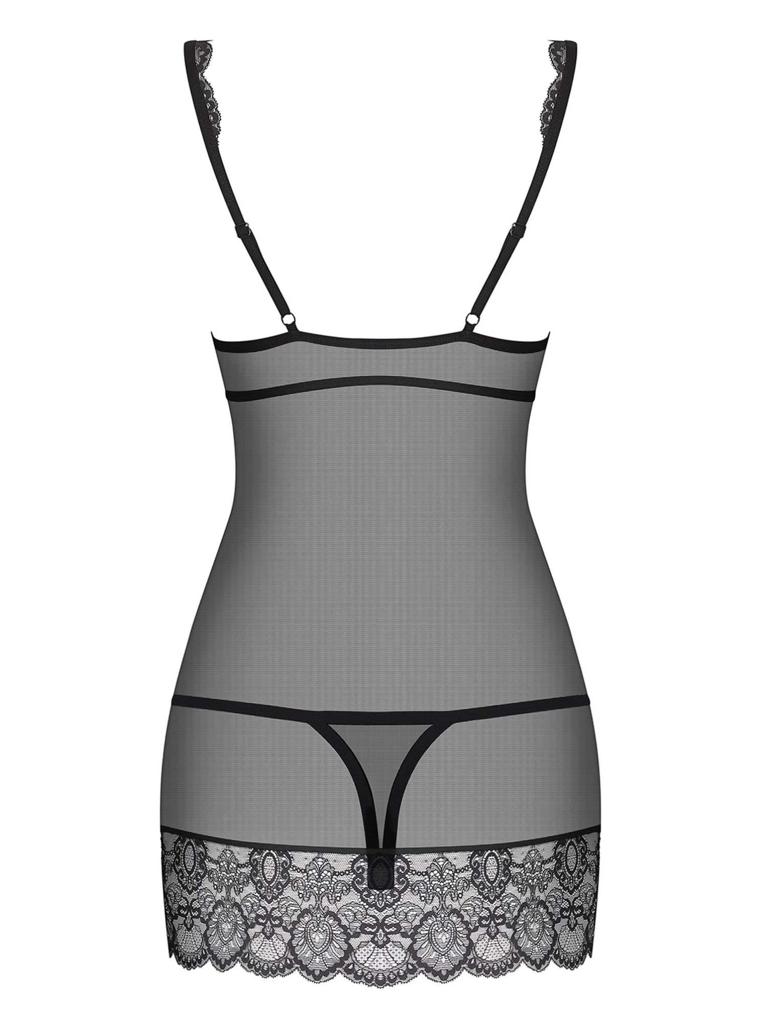 6-Zmysłowy komplet koszulka stringi obsessive l/xl-6