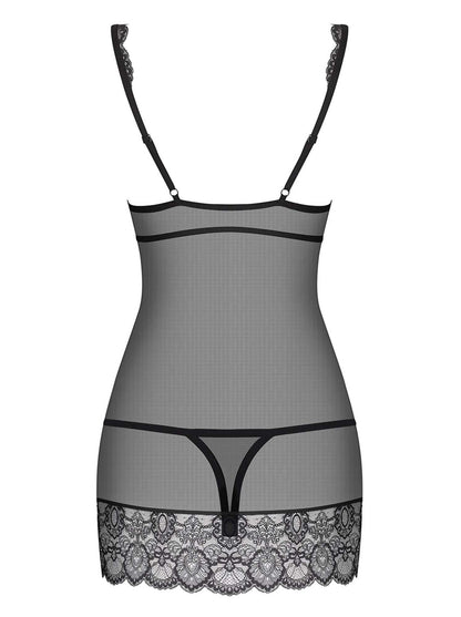 6-Zmysłowy komplet koszulka stringi obsessive l/xl-6