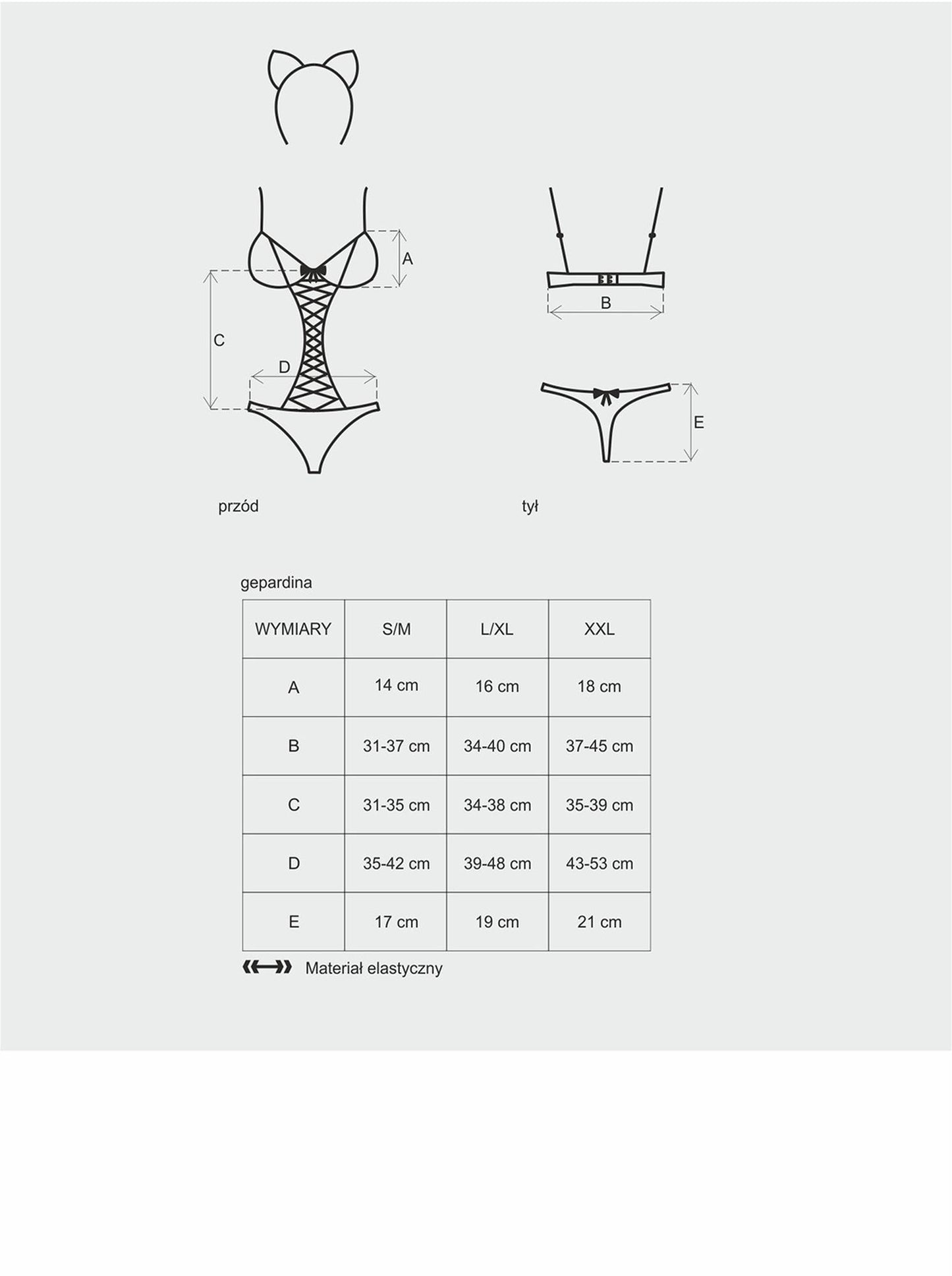5-Kotka sex kostium strój przebranie obsessive s/m-5