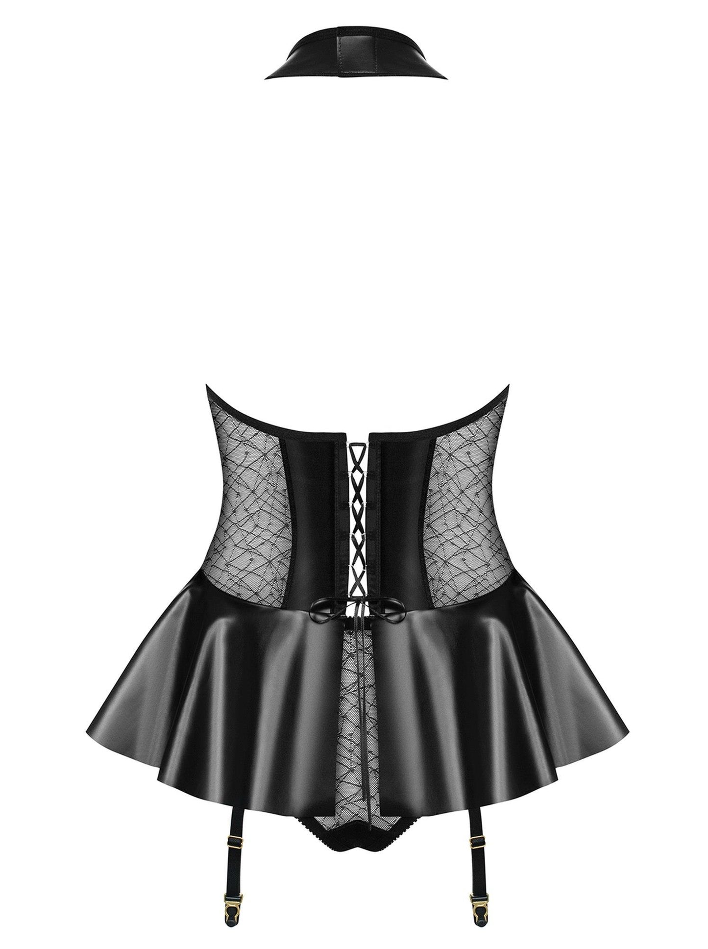 6-Gorset ze spódniczką figi komplet obsessive l/xl-6