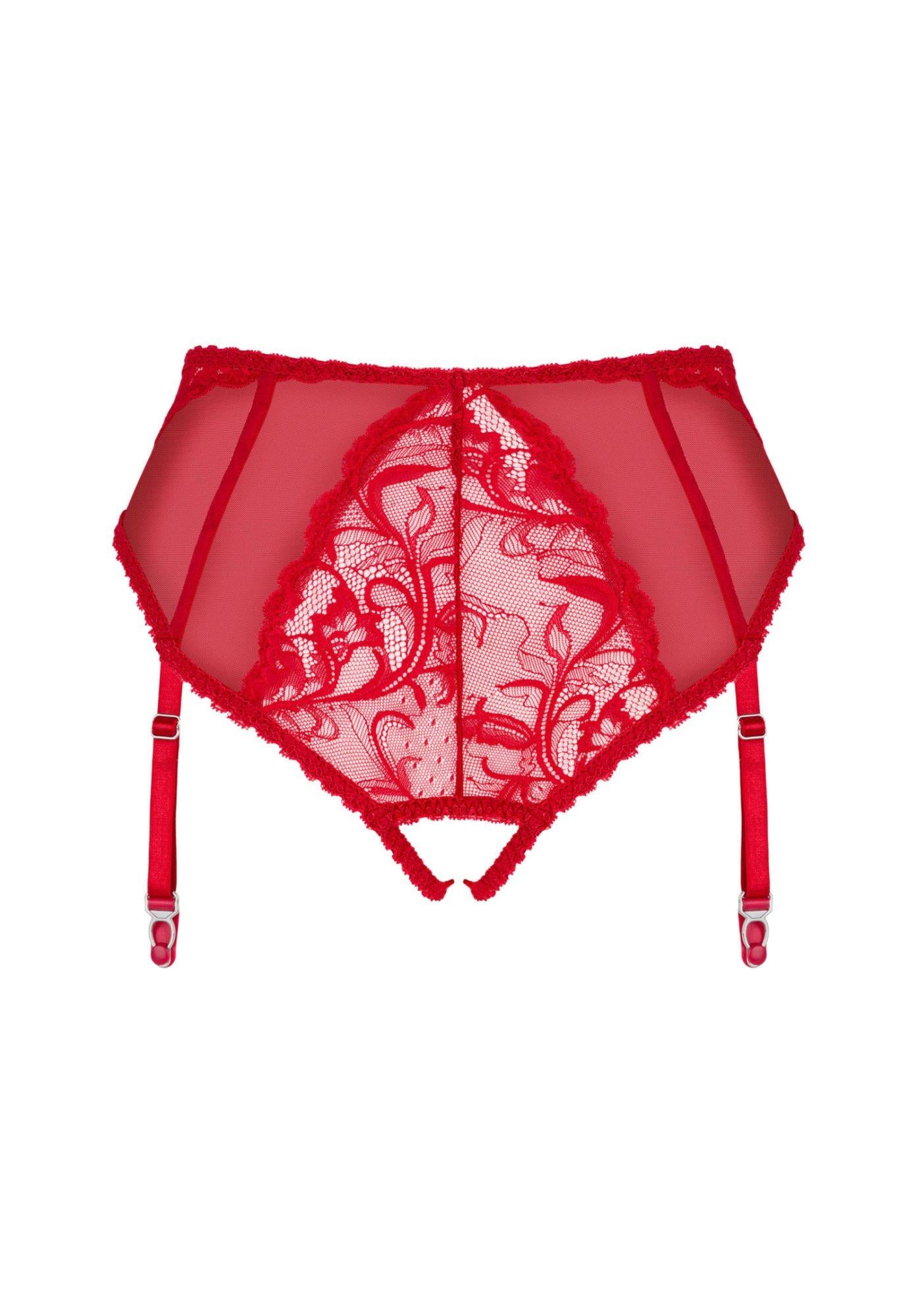 8-Figi otwarte w kroku z paskami do pończoch XL/2XL-8