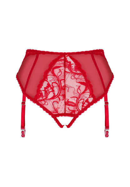 8-Figi otwarte w kroku z paskami do pończoch XL/2XL-8