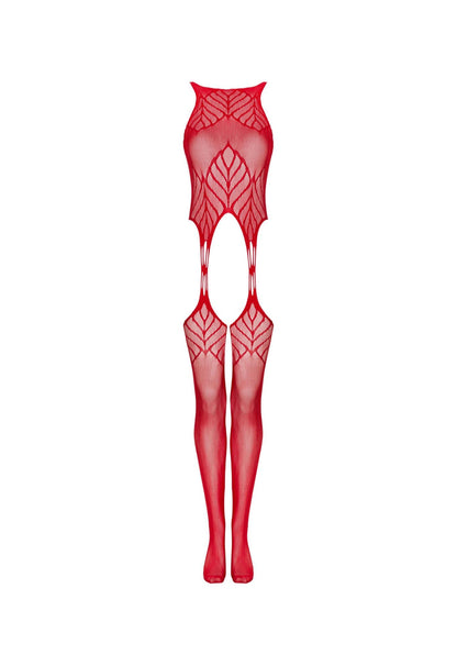8-Koronkowe bodystocking erotyczny czerwone  XL/XXL-8