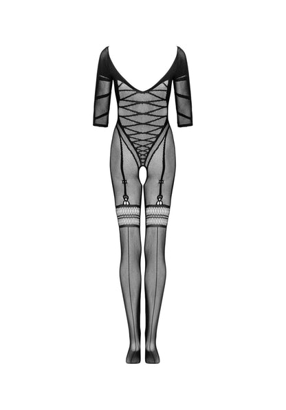 6-Bodystocking otwarty krok siateczkowy wzór XL/XXL-6