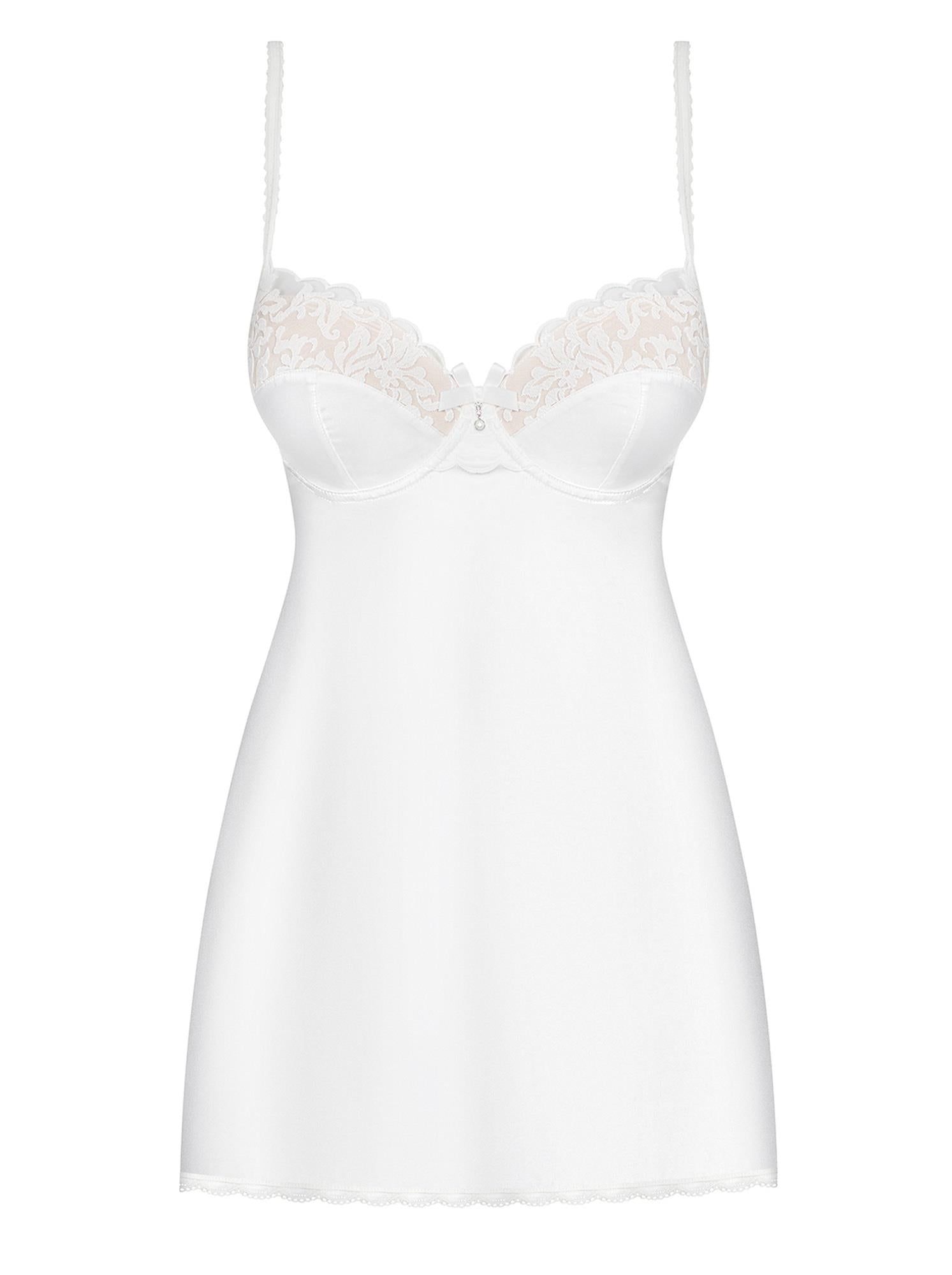 3-Biała koszulka stringi sex komplet obsessive l/xl-3