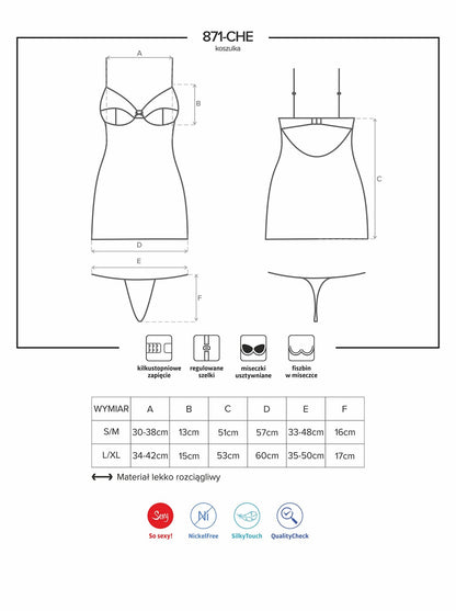 5-Biała koszulka stringi sex komplet obsessive l/xl-5
