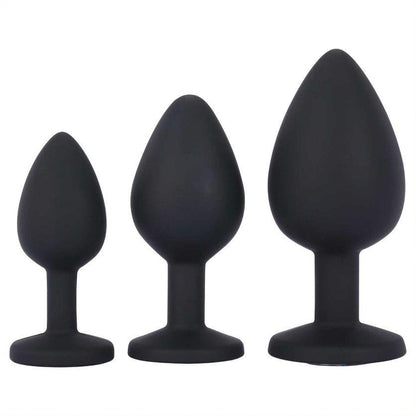 1-Zestaw 3 korki analne sex zatyczka plug ozdobny-1