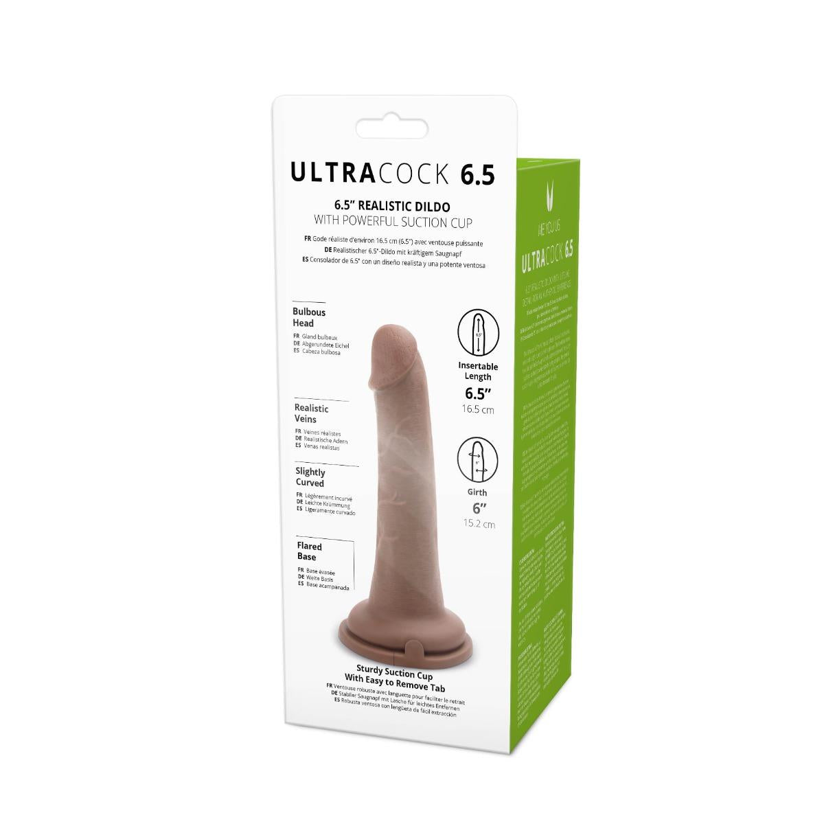 5-Realistyczny silikonowy penis z przyssawką 16,5 cm-5