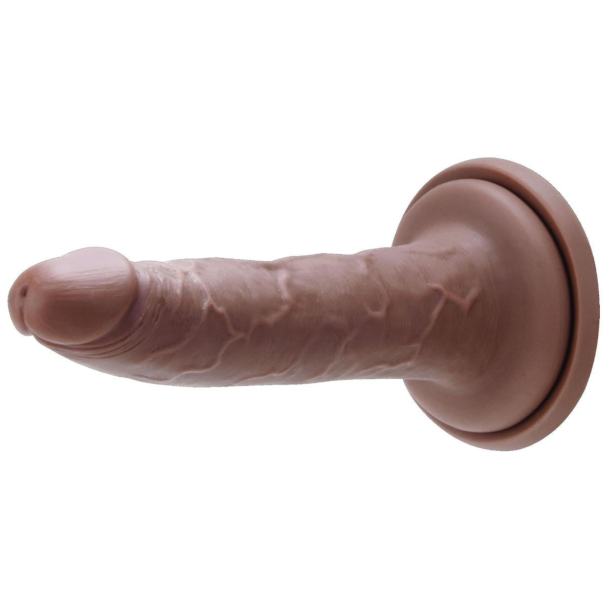3-Realistyczny silikonowy penis z przyssawką 18 cm-3