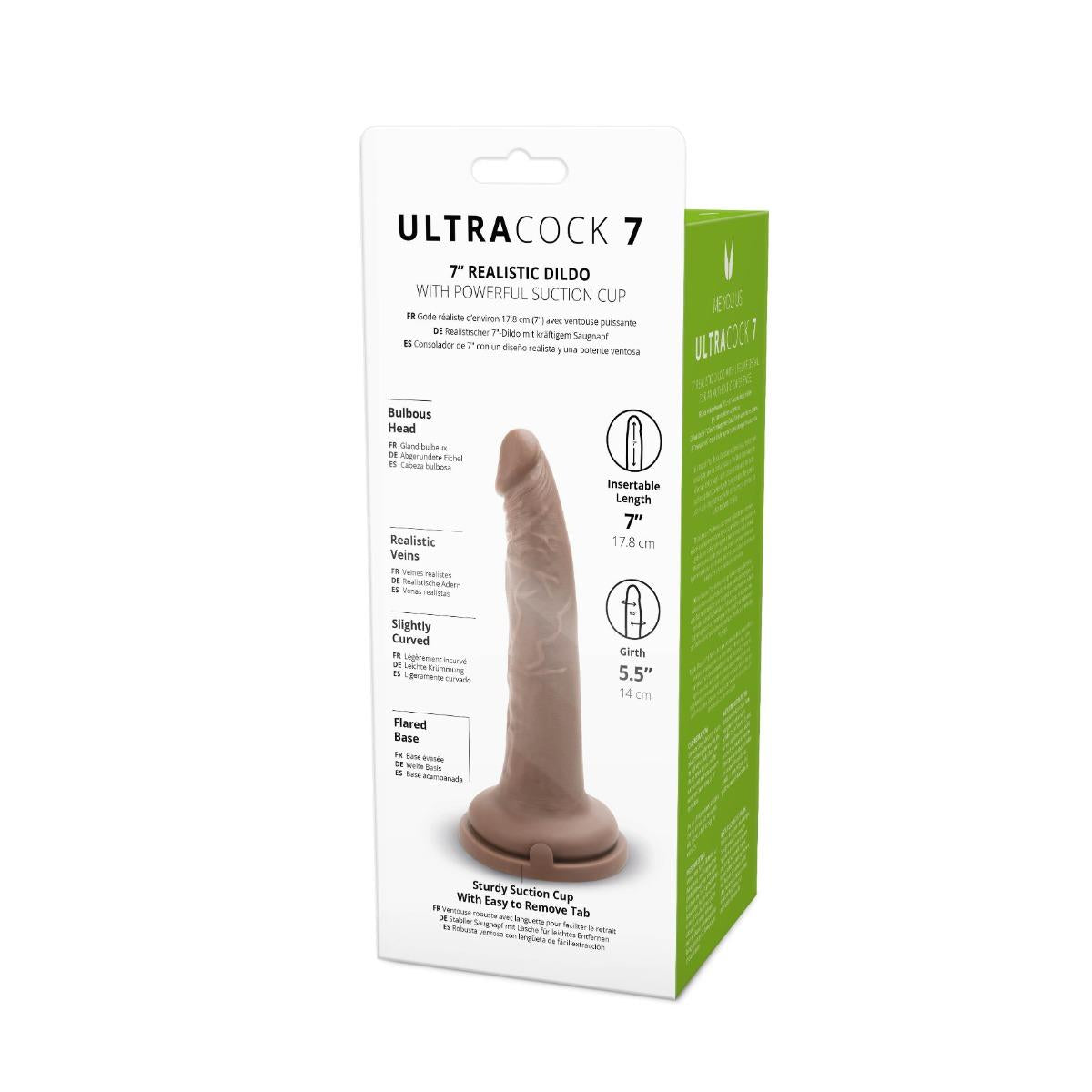 5-Realistyczny silikonowy penis z przyssawką 18 cm-5