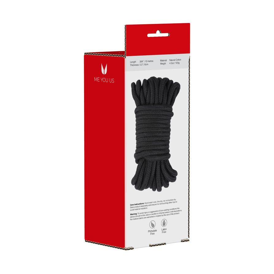 4-Me You Us Tie Me Up Rope Black 10m-4