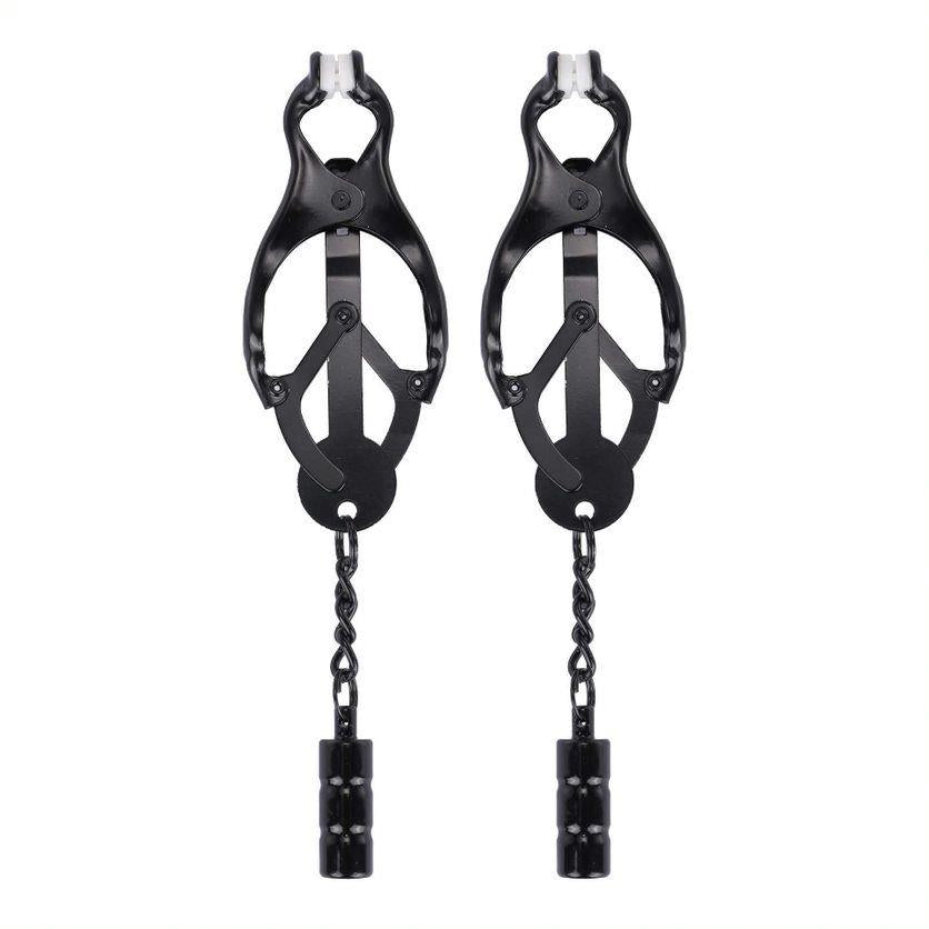 1-Me You Us Clover Nipple Clamp Black-1