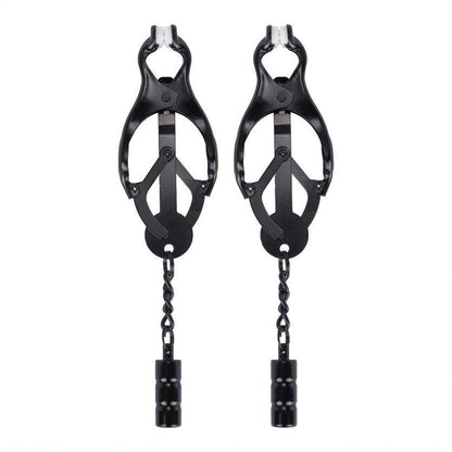 1-Me You Us Clover Nipple Clamp Black-1