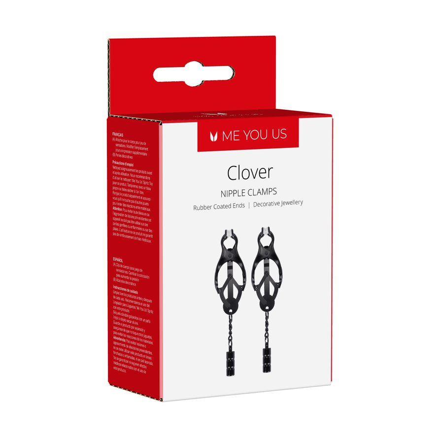 3-Me You Us Clover Nipple Clamp Black-3