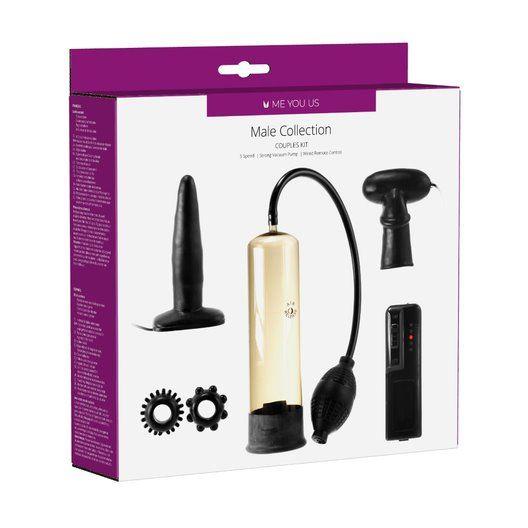 1-Me You Us Male Collection Couples Kit Black-1