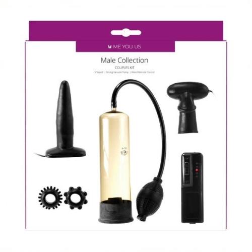 3-Me You Us Male Collection Couples Kit Black-3