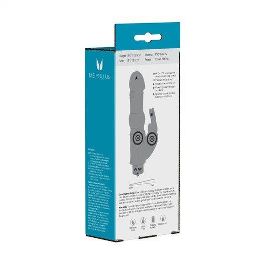 4-Wibrator króliczek z masażerem łechtaczki sex 13cm-4