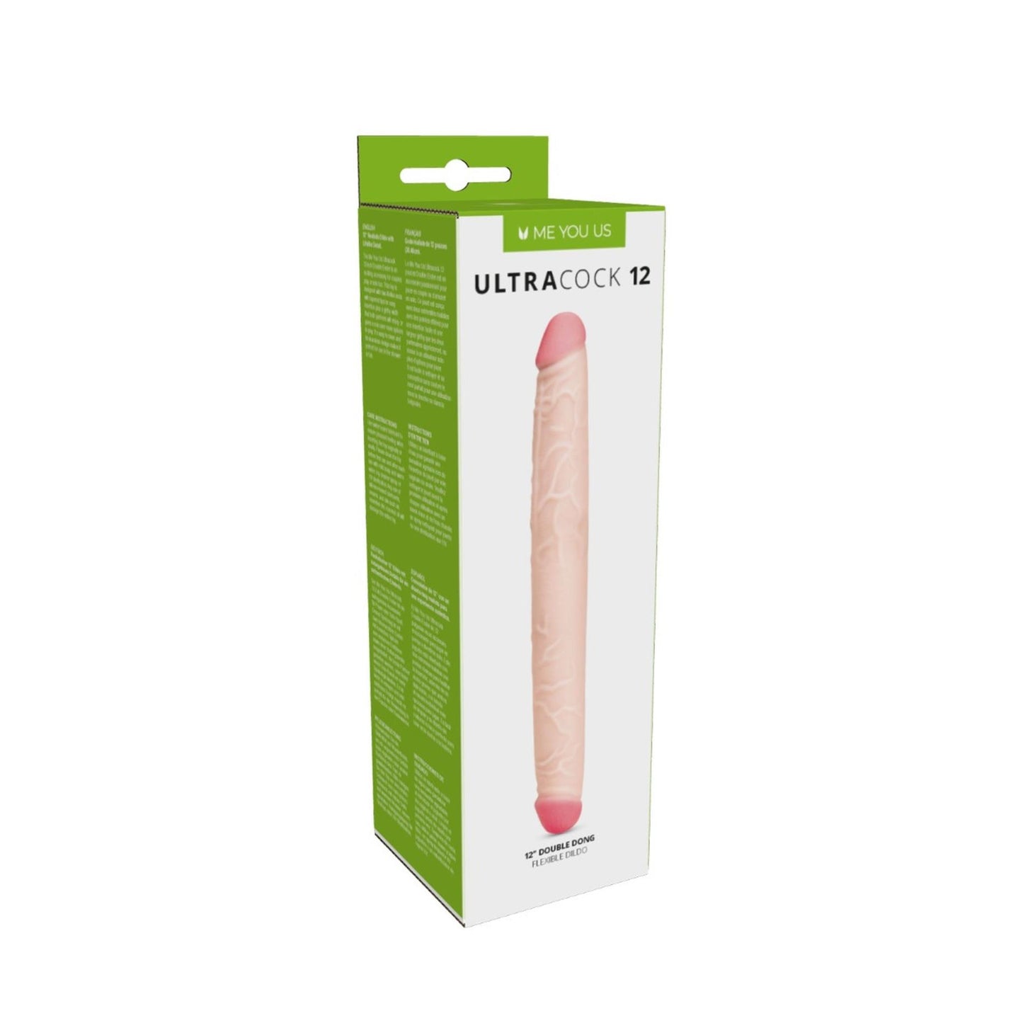 2-Me You Us Ultra Cock Double Ended Dildo (12")-2