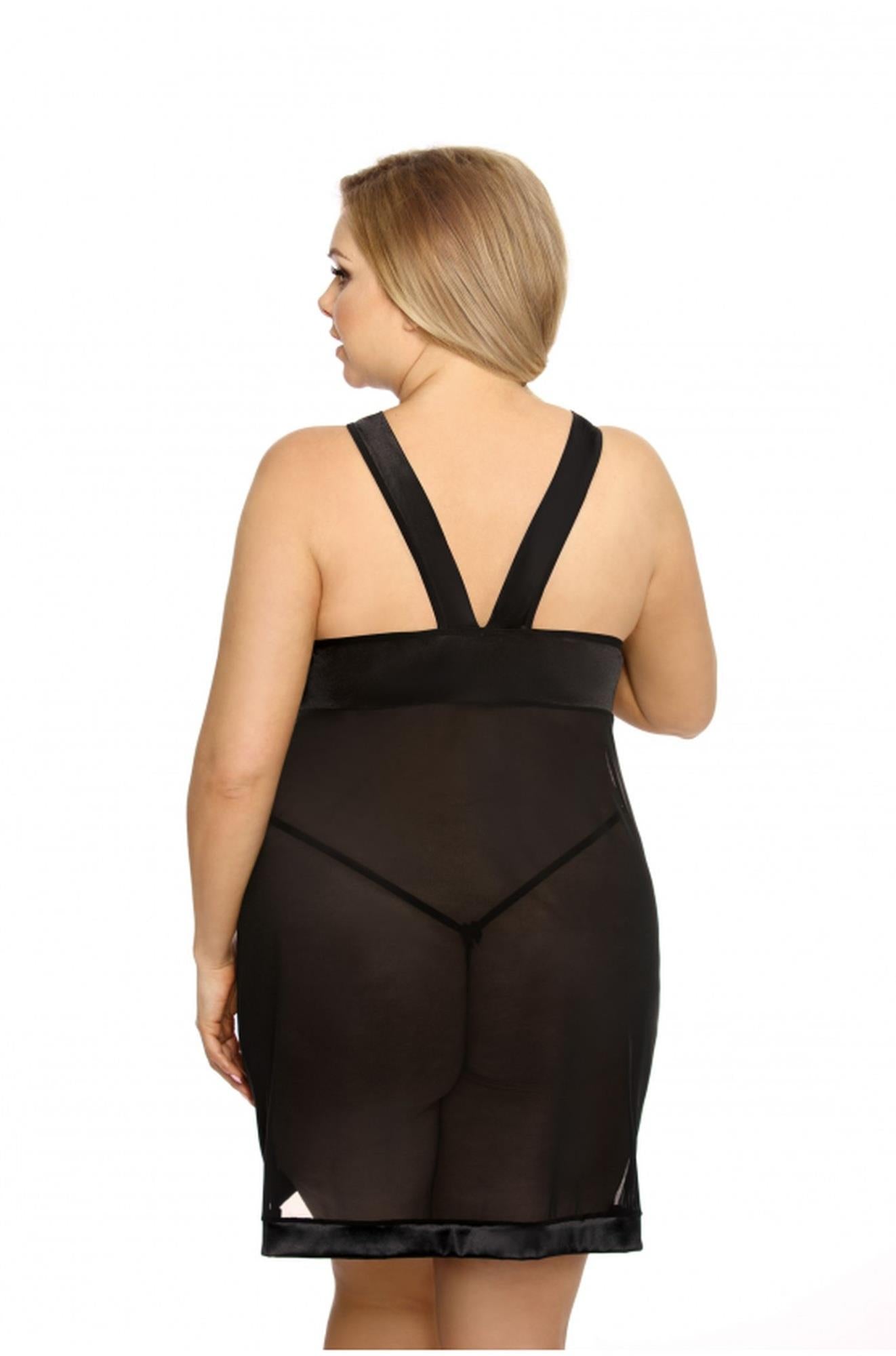 4-Samara black chemise XL+ ( czarna halka )-4