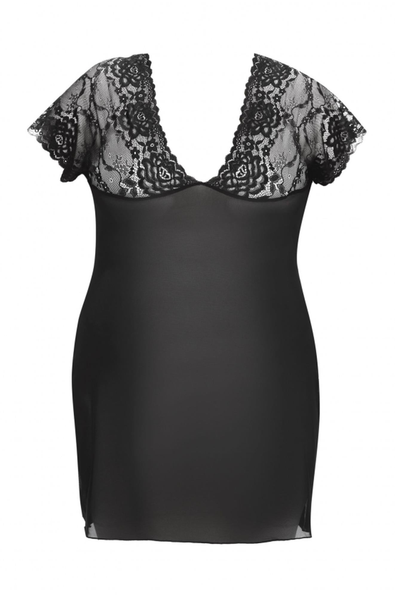 6-Marina black chemise XXL+ ( czarna halka )-6