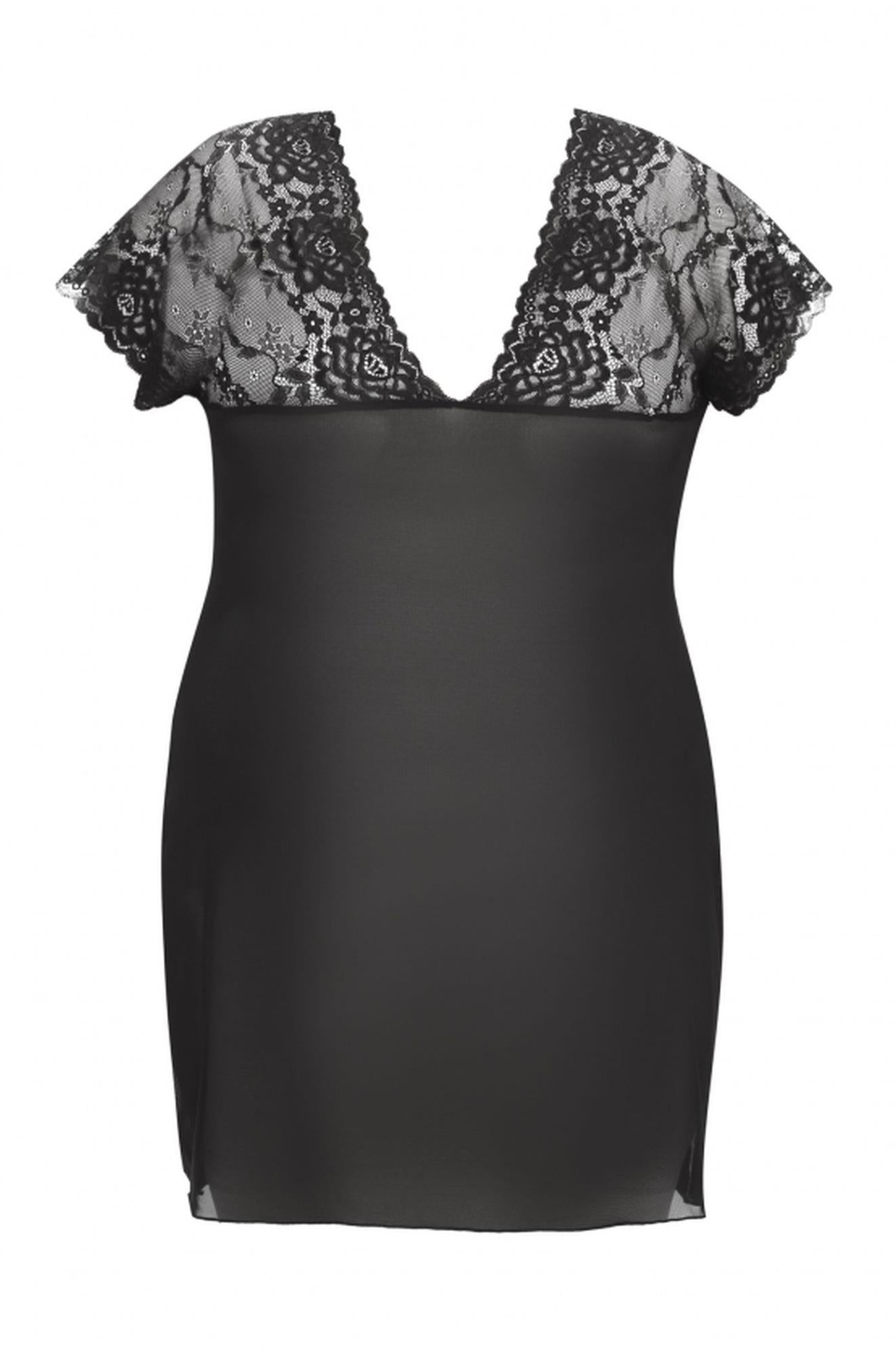 8-Marina black chemise XXL+ ( czarna halka )-8
