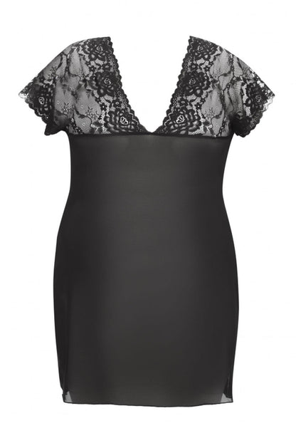 8-Marina black chemise XXL+ ( czarna halka )-8