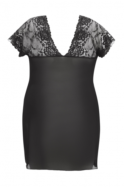 7-Marina black chemise XXL+ ( czarna halka )-7