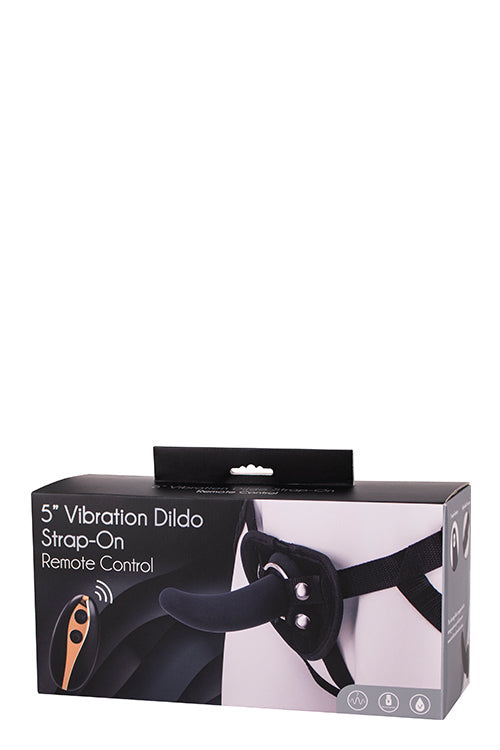 3-5INCH VIBRATION DILDO STRAP-ON BLACK-3