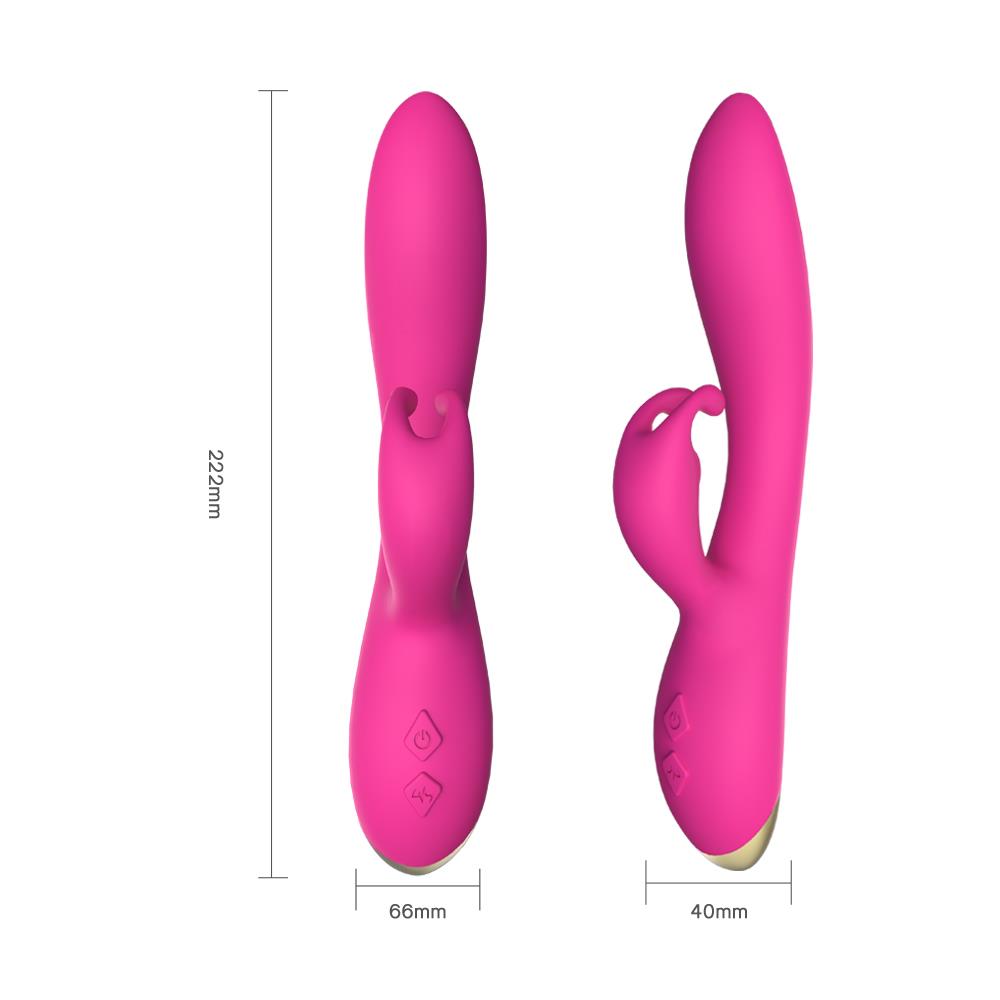 6-Wibrator króliczek masażer łechtaczki 22 cm 9 tryb-6