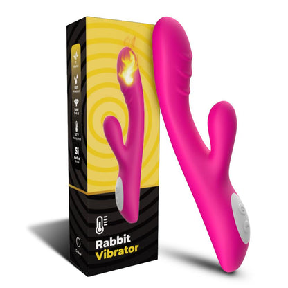1-Wibrator króliczek podgrzewany ciepły 9 tryb 22 cm-1