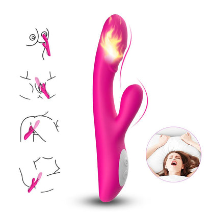 4-Wibrator króliczek podgrzewany ciepły 9 tryb 22 cm-4