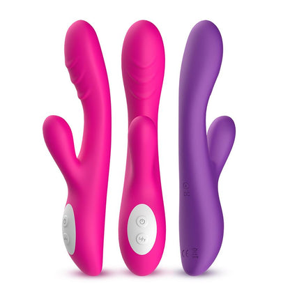 11-Wibrator króliczek podgrzewany ciepły 9 tryb 22 cm-11