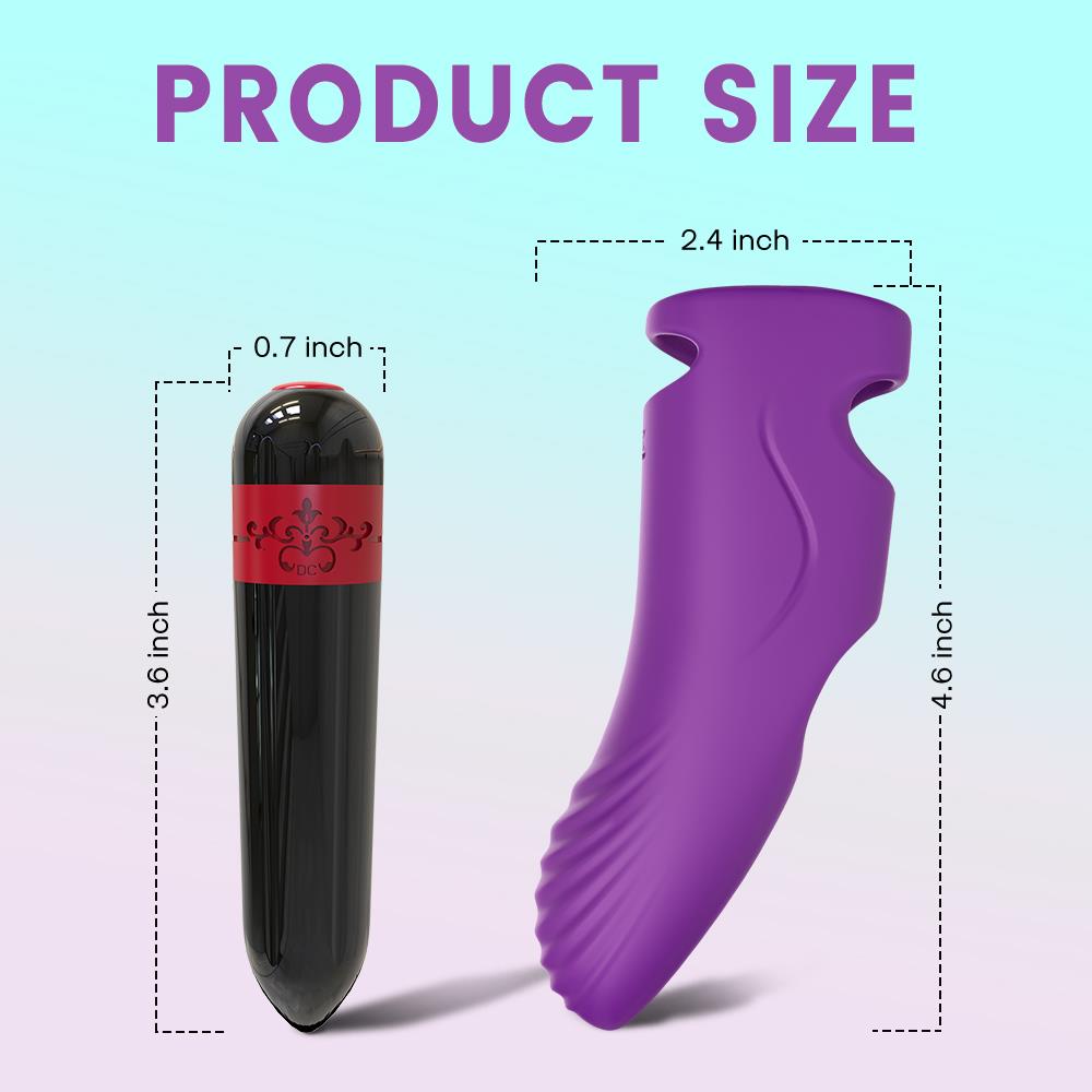 3-Wibrator punktu g na palec nakładka 9 trybów 11 cm-3