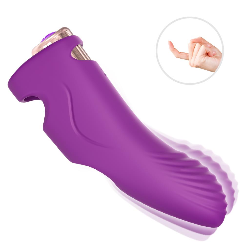 12-Wibrator punktu g na palec nakładka 9 trybów 11 cm-12