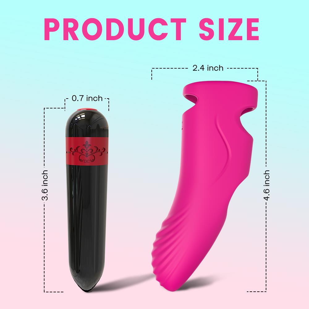 4-Wibrator punktu g na palec nakładka 9 trybów 11 cm-4