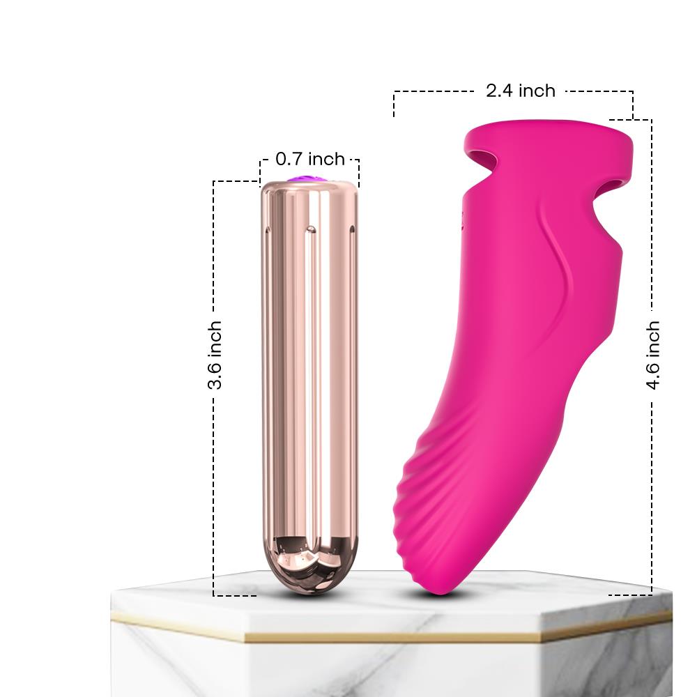10-Wibrator punktu g na palec nakładka 9 trybów 11 cm-10