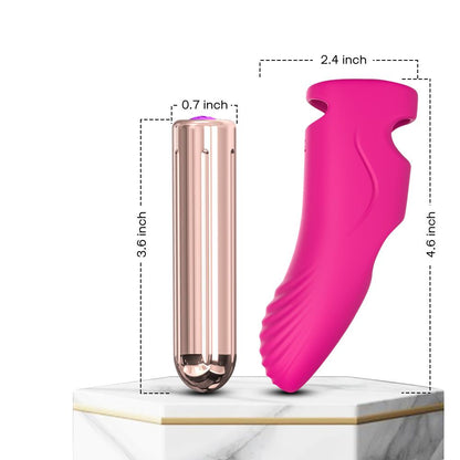 10-Wibrator punktu g na palec nakładka 9 trybów 11 cm-10