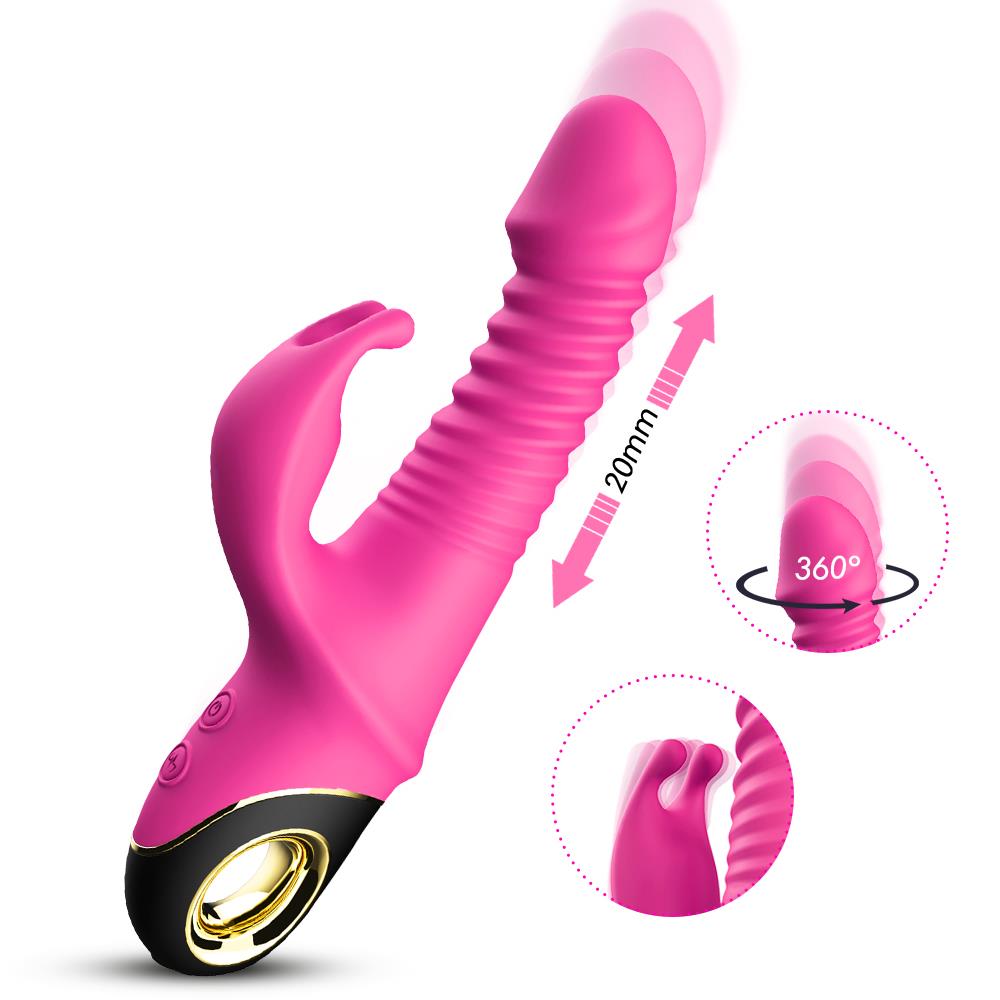 1-Wibrator króliczek pulsacyjny rotacja 22,7cm-1