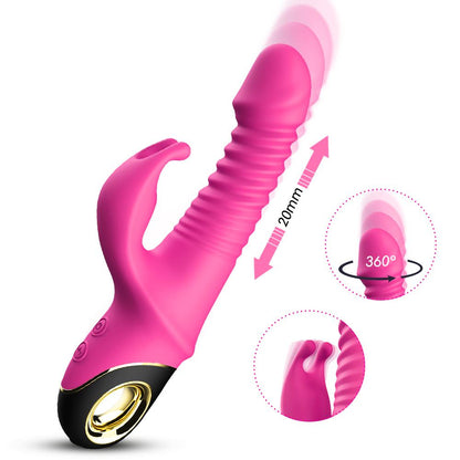 1-Wibrator króliczek pulsacyjny rotacja 22,7cm-1
