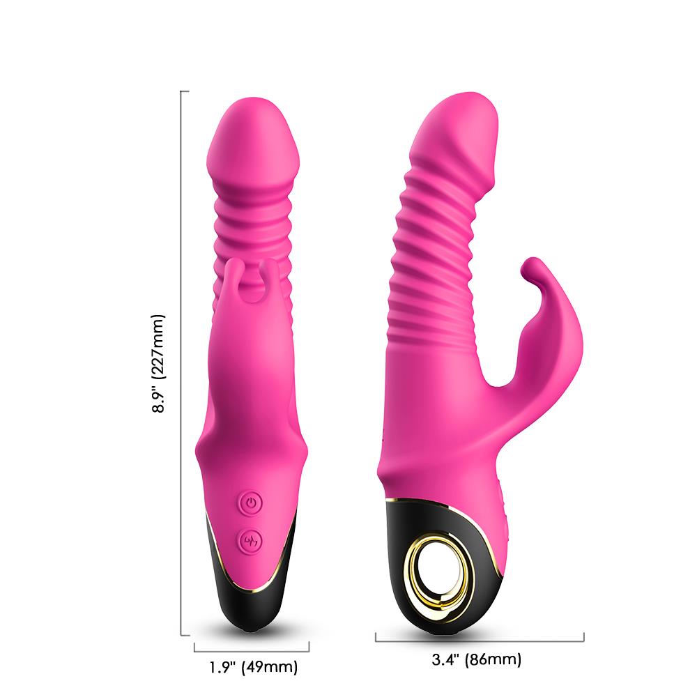 7-Wibrator króliczek pulsacyjny rotacja 22,7cm-7